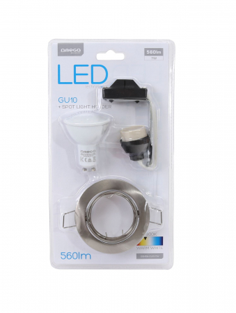 GU10 lumina calda - Suport Bec Omega Spotlight 2800K GU10 7W[43491] - OSHRN-GU10-7W