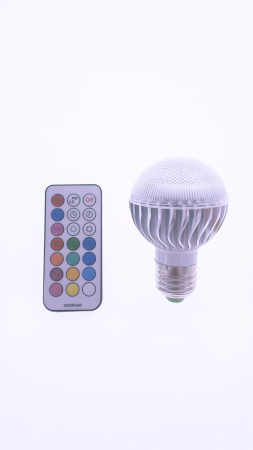 Bec Led  Spot  E27 5W RGB cu telecomanda [4]
