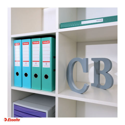 Biblioraft Esselte No.1 Power Colour'Breeze, PP/PP, A4, 75 mm, capacitate 500 de coli (80 g/m²), pentru arhivare, corai [4]