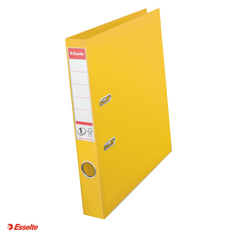 Bibliorafturi - Biblioraft Esselte No.1 Power, PP/PP, A4, 50 mm, capacitate 350 coli (80 g/mp), galben