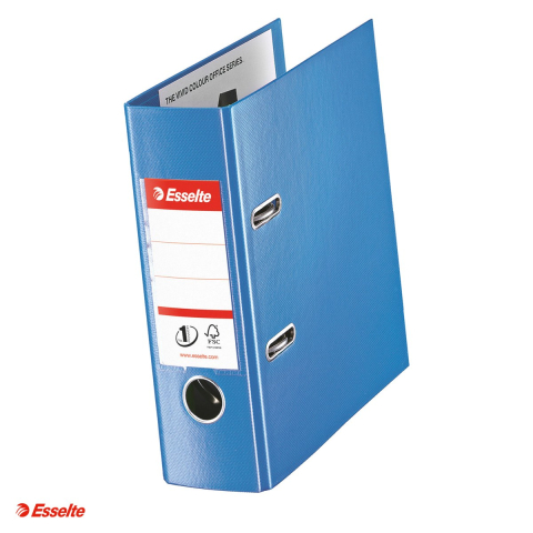 Bibliorafturi - Biblioraft Esselte No.1 Power VIVIDA, PP/PP, A5, 75 mm, capacitate 500 coli (80 g/mp), albastru