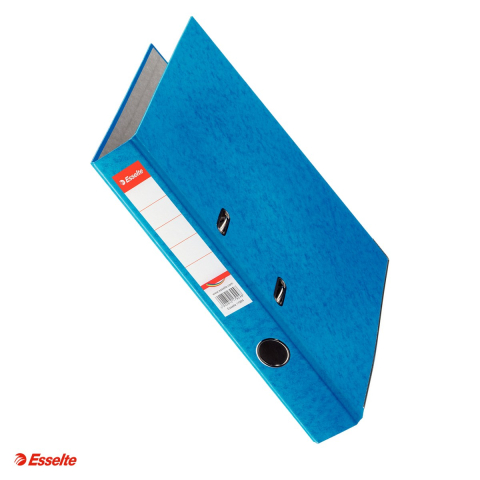Bibliorafturi - Biblioraft Esselte Rainbow, carton prespan, A4, 50 mm, capacitate 350 coli (80 g/mp), albastru
