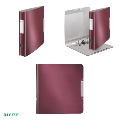 Biblioraft Leitz 180° Active Style, polyfoam, A4, 65 mm, pentru arhivare, grena [3]