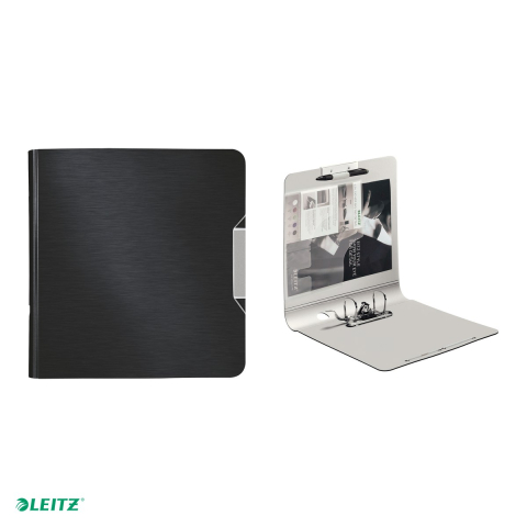 Biblioraft Leitz 180° Active Style, polyfoam, A4, 65 mm, pentru arhivare, negru Satin [4]