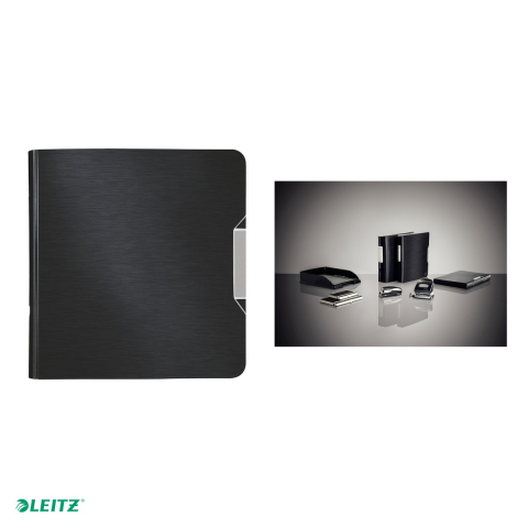 Biblioraft Leitz 180° Active Style, polyfoam, A4, 82 mm, pentru arhivare, negru Satin [4]