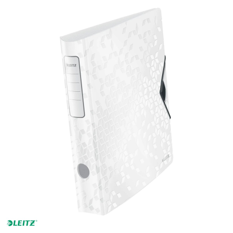 Bibliorafturi - Biblioraft Leitz 180° Active WOW, polyfoam, A4, 65 mm, capacitate 350 coli (80 g/mp), pentru arhivare, alb