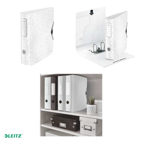 Biblioraft Leitz 180° Active WOW, polyfoam, A4, 82 mm, pentru arhivare, alb [3]