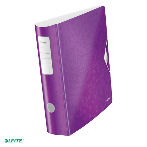 Bibliorafturi - Biblioraft Leitz 180° Active WOW, polyfoam, A4, 82 mm, pentru arhivare, mov