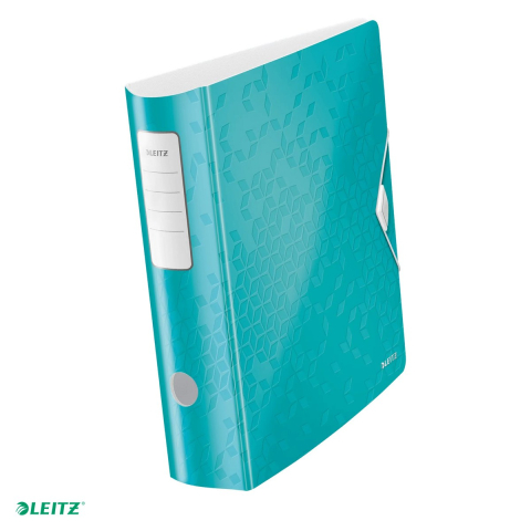 Bibliorafturi - Biblioraft Leitz 180° Active WOW, polyfoam, A4, 82 mm, pentru arhivare, turcoaz