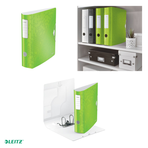 Biblioraft Leitz 180° Active WOW, polyfoam, A4, 82 mm, pentru arhivare, verde [3]