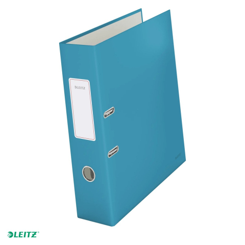 Bibliorafturi - Biblioraft Leitz 180° Cosy, carton laminat, A4, 80 mm, capacitate 600 coli (80 g/mp), pentru arhivare, albastru Celest