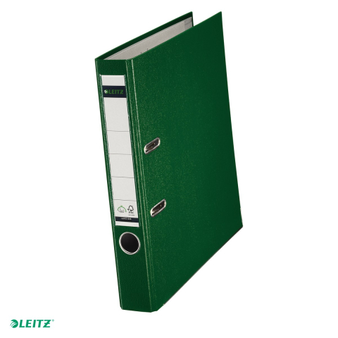 Bibliorafturi - Biblioraft Leitz 180°, PP, A4, 52 mm, capacitate 350 coli (80 g/mp), pentru arhivare, verde
