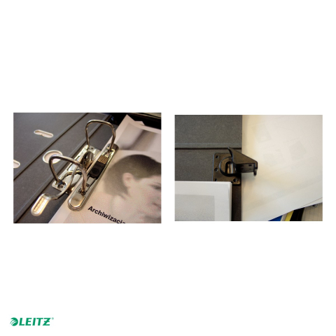 Biblioraft Leitz 180°, suspendabil, PP, A4, 50 mm, capacitate 350 de coli (80 g/mp), pentru arhivare, negru [5]