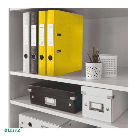 Biblioraft Leitz 180° WOW, carton laminat, A4, 52 mm, capacitate 350 coli (80 g/mp), galben [4]