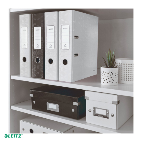 Biblioraft Leitz 180° WOW, carton laminat, A4, 80 mm, capacitate 600 coli (80 g/mp), alb [4]