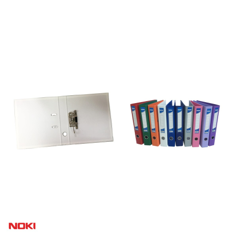 Biblioraft NOKI A4, plastifiat interior si exterior, cotor 5 cm, alb [3]