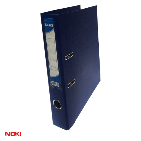 Bibliorafturi - Biblioraft NOKI A4, plastifiat interior si exterior, cotor 5 cm, bleumarin
