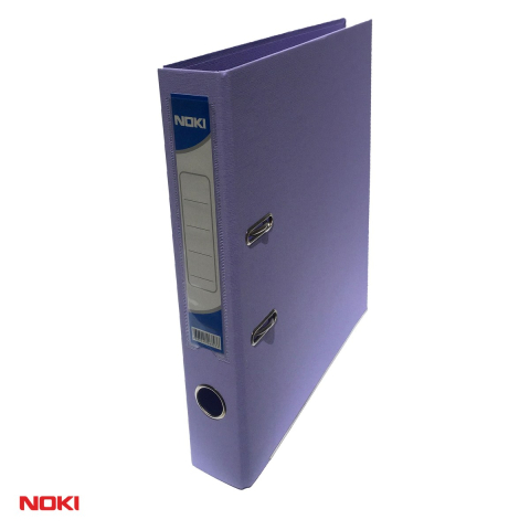 Bibliorafturi - Biblioraft NOKI A4, plastifiat interior si exterior, cotor 5 cm, lila