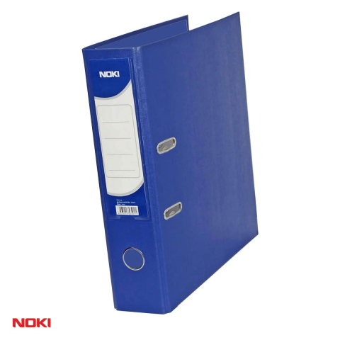 Bibliorafturi - Biblioraft NOKI A4, plastifiat interior si exterior, cotor 7,5 cm, bleumarin