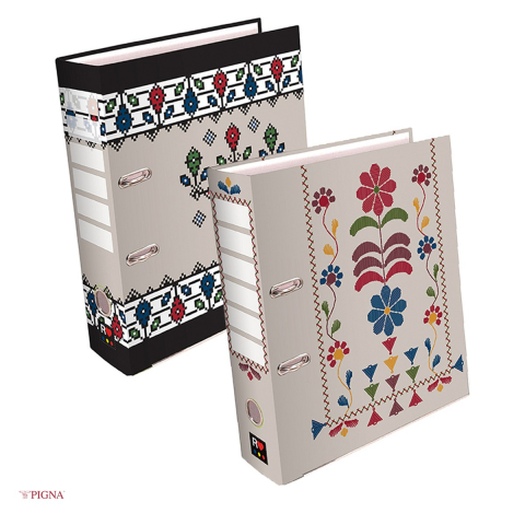 Organizare si arhivare - Biblioraft Pigna Ethno, A4, din carton, 8 cm diverse modele