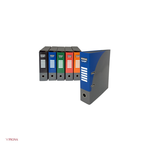Biblioraft Pigna Working Up, A4, din carton, 8 cm, albastru [3]
