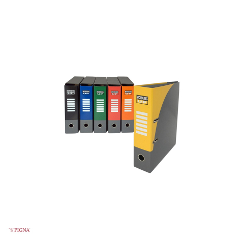 Biblioraft Pigna Working Up, A4, din carton, 8 cm, galben [3]