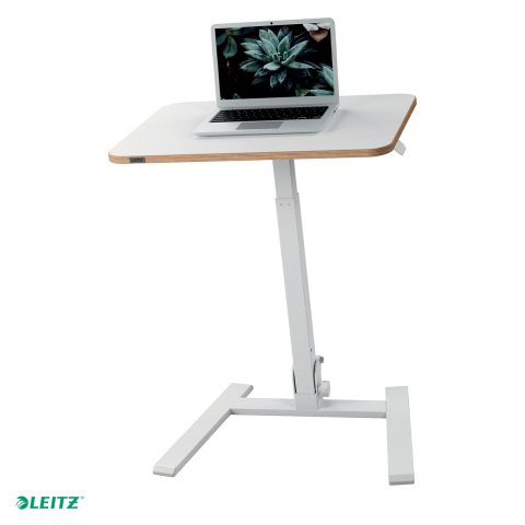 Birou & Ergonomie - Birou ergonomic pliabil Leitz Ergo, reglabil pneumatic pe inaltime 74-109 cm, blat 65x46 cm