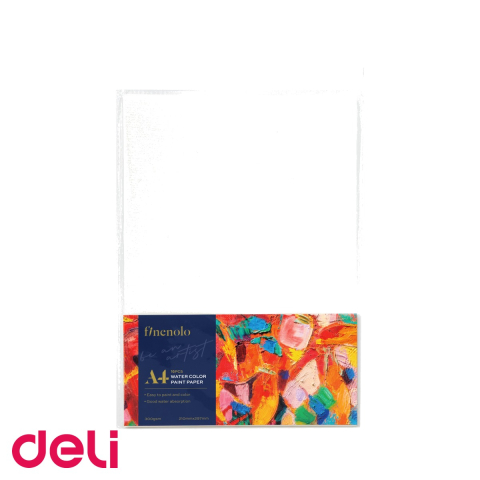 Acuarele, pensule si blocuri de desen - Bloc desen acuarela A4 Deli, hartie 300 g/mp, 16 file groase, pentru pictura si tehnici umede