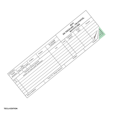 Formulare tipizate - Bon de predare-transfer-restituire, 1/2 A4, autocopiativ