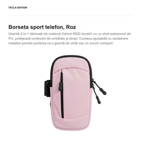 Borseta sport telefon, Roz [1]