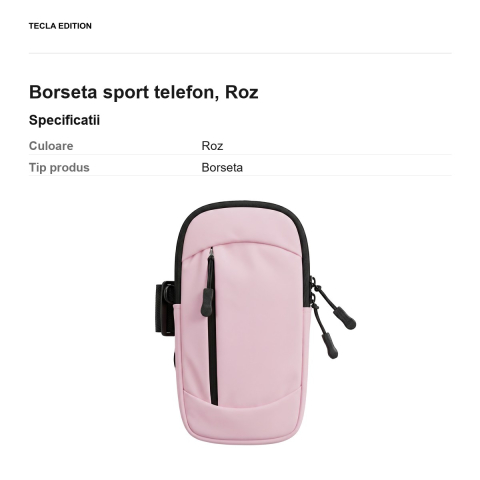 Borseta sport telefon, Roz [2]