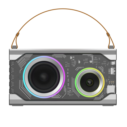 Boxa Portabila Bluetooth JELLICO DS5, Cu Lumini Ambient si Radio FM, Baterie 5000mAh, Suporta USB, Card TF si AUX, pentru Acasa, Calatorie si Petreceri [1]