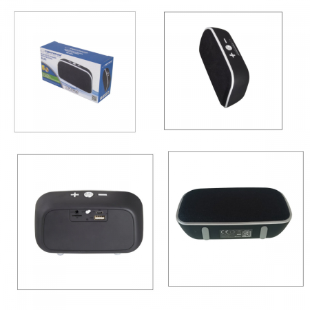 Boxa portabila Esperanza Blues, 3W, radio FM, bluetooth v.4.2, USB, slot card microSD, intrare AUX 3.5mm, dimensiuni 143 x 82 mm, neagra [4]