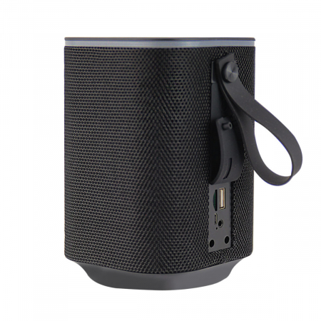 Boxa portabila Esperanza Sakara, 10W, radio FM, bluetooth v.5.0, acumulator 1200 mAh, USB, slot microSD, AUX in jack 3.5mm, iluminare LED RGB, dimensiuni 156 x 105 mm, neagra [1]