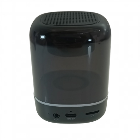 Boxa portabila Esperanza Viola, 3W, iluminare RGB, radio FM, bluetooth v.5.0, slot card microSD, AUX in jack 3.5mm, dimensiuni 85 x 68 mm, neagra [1]