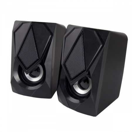 Boxe 5W USB 2.0 cu LED RGB, Esperanza Rainbow BOOGIE, cablu 120 cm, control volum, negre [1]