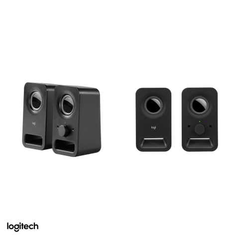 Boxe PC 2.0 Logitech Z150, intrare jack 3,5 mm, 3 W RMS, iesire pentru casti, alimentator inclus, negru, 980-000814 [3]
