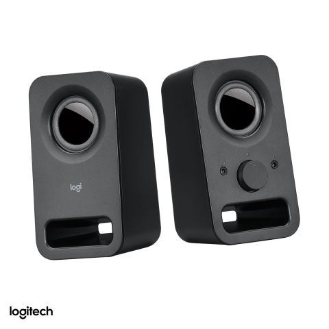 Boxe - Boxe PC 2.0 Logitech Z150, intrare jack 3,5 mm, 3 W RMS, iesire pentru casti, alimentator inclus, negru, 980-000814