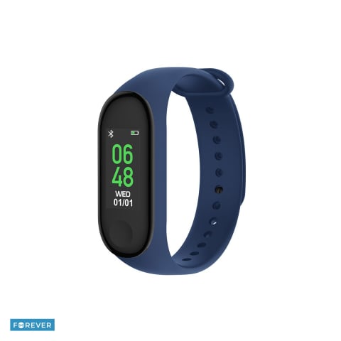 Bratari fitness - Bratara fitness Forever Forever SB-50, IP65, 90 mAh, curea 245 mm, 80 x 160 px 0,96", Bluetooth, Bleumarin