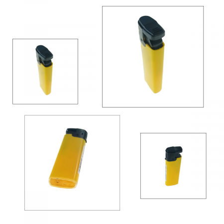 Bricheta antivant, de buzunar, BRFA00064 Yellow, 81 x 27 x 12 mm, flacara reglabila, galbena [2]
