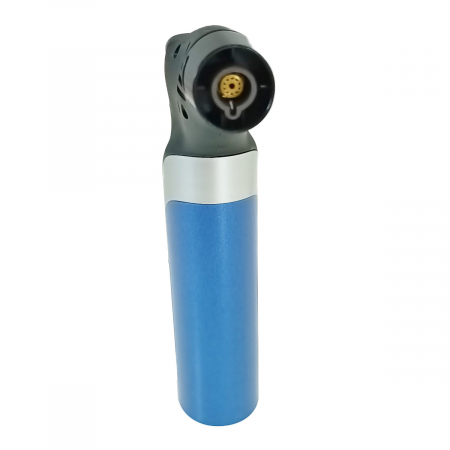 Bricheta cu gaz si aprinzator antivant, rezervor reincarcabil, buton blocare, flacara reglabila, lungime 12 cm, albastra [3]