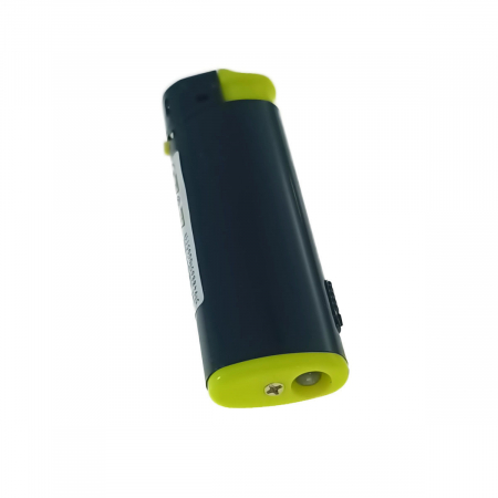 Bricheta cu LED, de buzunar, BRFL00051 Yellow, 81 x 25 x 10 mm, flacara reglabila, neagra cu galben [4]