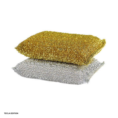 Burete de vase pentru teflon si suprafete antiaderente, cu strat moale si parte abraziva fina, pentru vase din ceramica si portelan [3]
