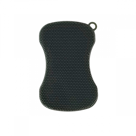 Bureti si spalatoare - Burete din silicon pentru spalare, multifunctional, dimensiuni 130 x 81 x 9 mm, forma perna, 41749, gri