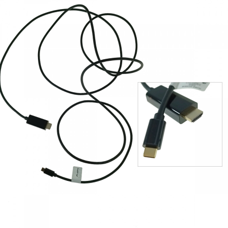 Cablu adaptor USB-C tata la HDMI tata, USB 3.2 gen.2, HDMI 2.0, Lanberg 43678, FHD-144Hz, 4K-60Hz, 18Gb/s, 300cm, negru [2]