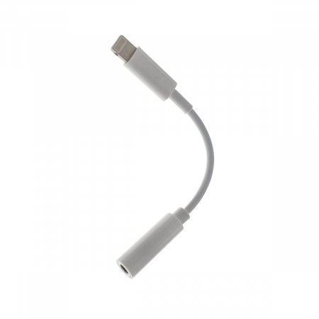Cablu audio adaptor iPhone7, jack 3.5mm mama la Apple 8 pini Lightning tata, casti audio, alb [4]