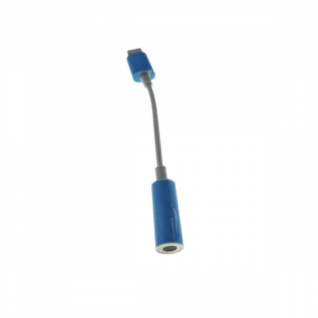Cablu audio adaptor iPhone7, jack 3.5mm mama la Apple 8 pini Lightning tata, casti audio, albastru [2]