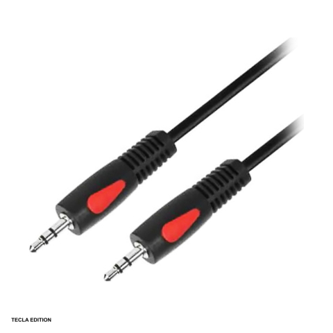 Cu mufa jack 3.5 - Cablu audio jack 3.5 mm tata la jack 3.5 mm tata Eco-Line KPO4005-1.0, lungime 1 m