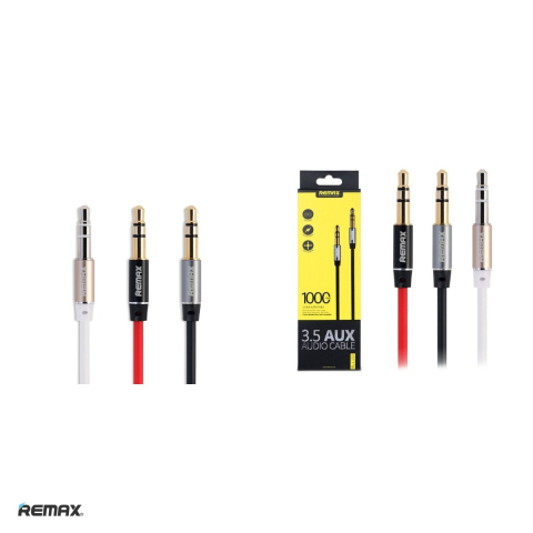 Cablu audio Jack-jack 3,5 mm 1 m Remax, Alb [3]