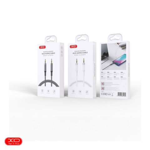 Cablu audio XO NB-R279C jack 3,5 mm jack 3,5 mm 1,0 m, cablu 1m, Alb [3]